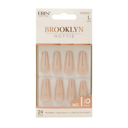 EBIN Press-On Nails Brooklyn Hottie Long #N3DB007