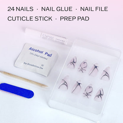 EBIN Press-On Nails Empire Dreams #N3DE002 X-Long