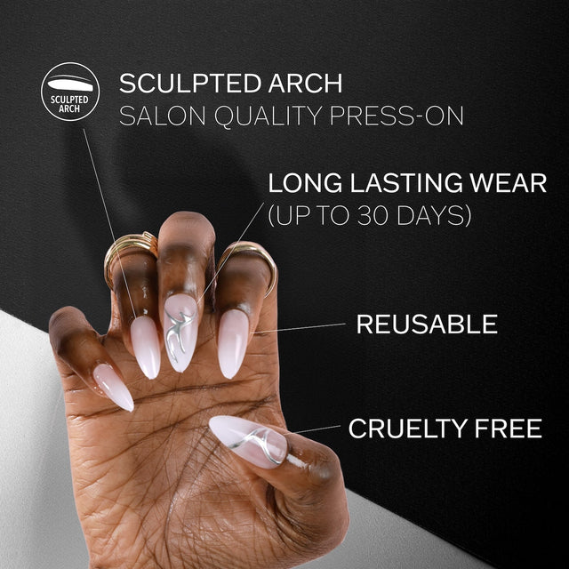 EBIN Press-On Nails Empire Dreams #N3DE004 X-Long