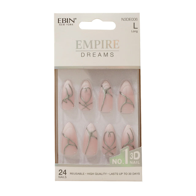 EBIN Press-On Nails Empire Dreams #N3DE005 Long