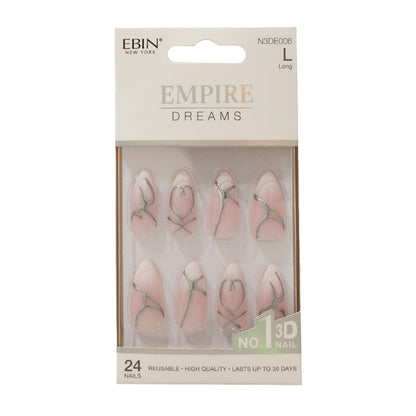 EBIN Press-On Nails Empire Dreams #N3DE005 Long