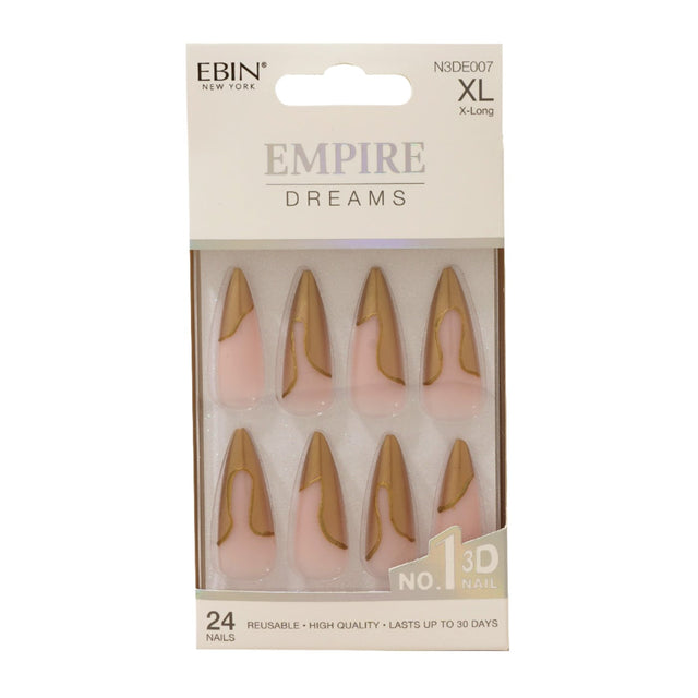 EBIN Press-On Nails Empire Dreams #N3DE007 X-Long