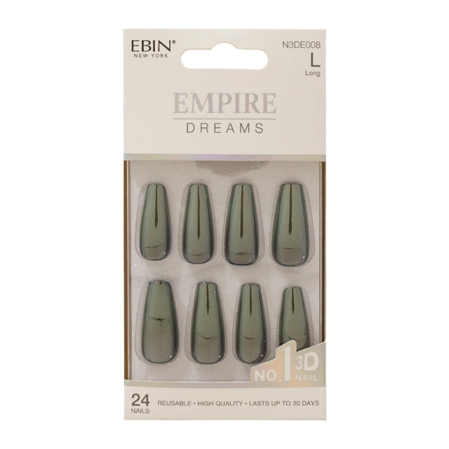 EBIN Press-On Nails Empire Dreams #N3DE008 Long