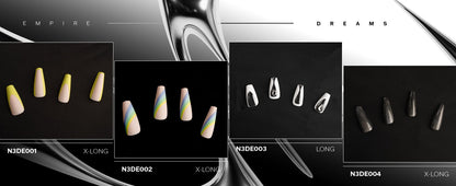 EBIN Press-On Nails Empire Dreams #N3DE002 X-Long