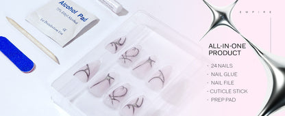 EBIN Press-On Nails Empire Dreams #N3DE004 X-Long