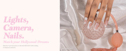 EBIN Press-On Nails Falling in Hollywood - Monroe #NN3DH004 Long
