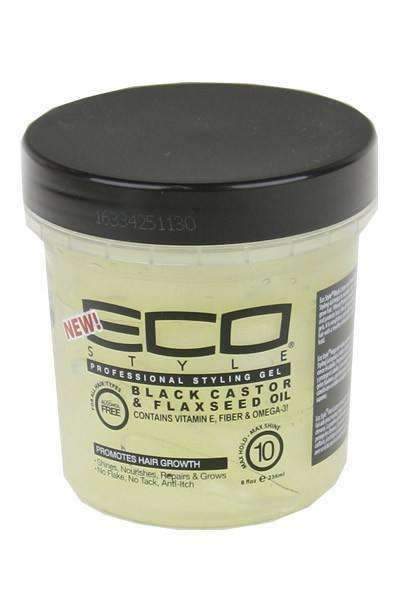Eco Style Black Castor & Flaxseed Oil Styling Gel 8oz - Beautiful Black Hair