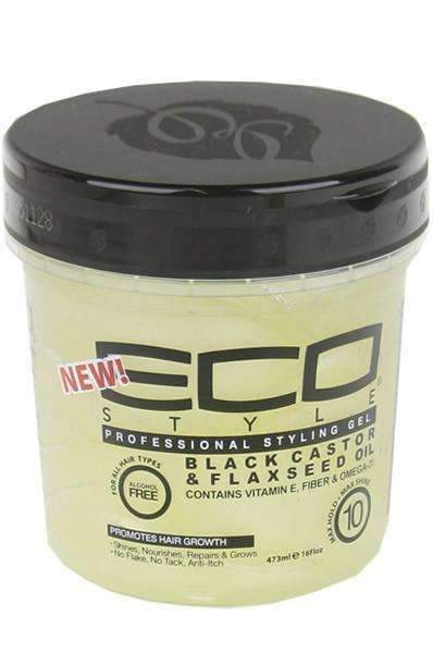 Eco Style Black Castor & Flaxseed Oil Styling Gel 16oz - Beautiful Black Hair