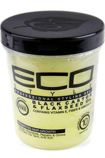 Eco Style Black Castor & Flaxseed Oil Styling Gel 32oz - Beautiful Black Hair