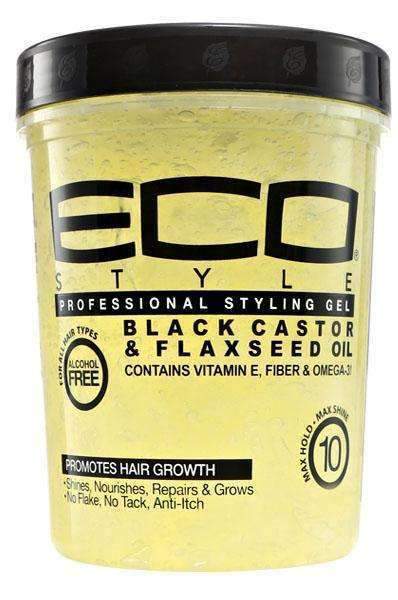 Eco Style Black Castor & Flaxseed Oil Styling Gel 5Lb - Beautiful Black Hair