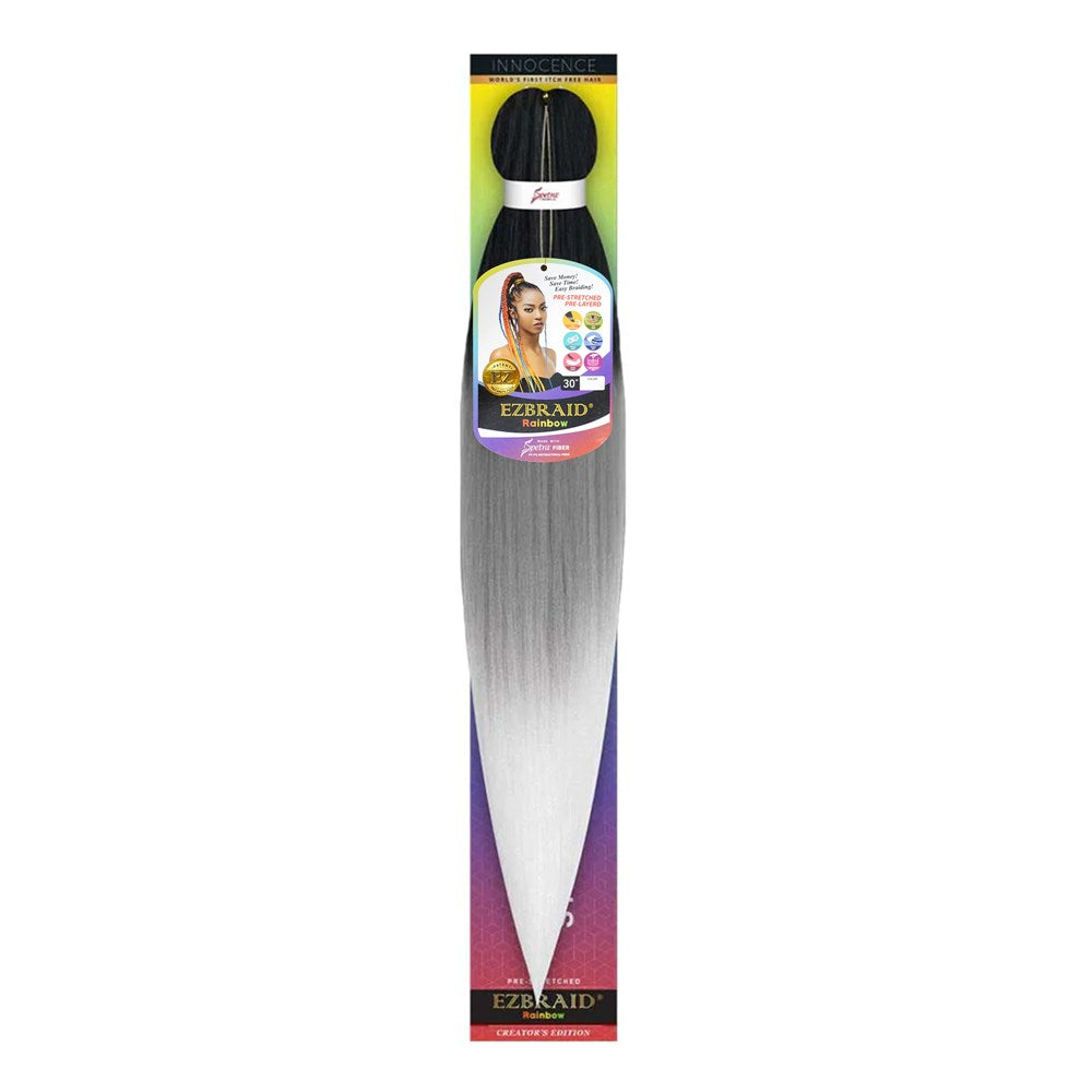 EZBRAID Rainbow 3-Tone Color Pre-Stretched Braid 30"