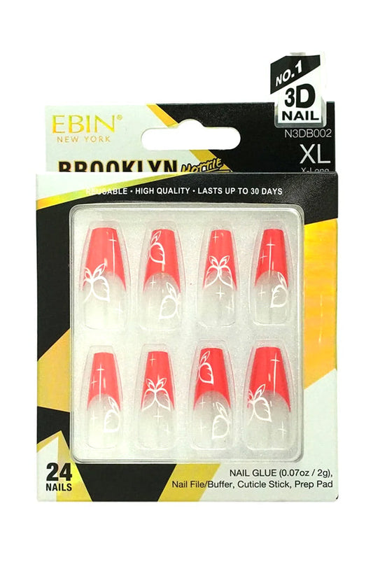 EBIN Press-On Nails Brooklyn Hottie XL #N3DB002