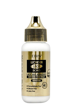 EBIN Wonder Lace Bond Lace Wig Adhesive - Extreme Firm Hold Sensitive Tube 1.15oz