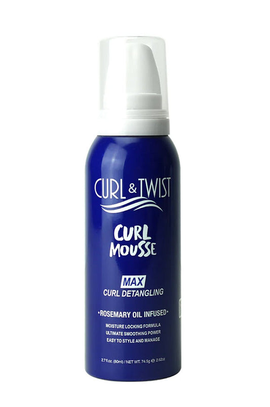 EBIN Curl & Twist Curl Mousse - Max Curl Detangling 2.7oz