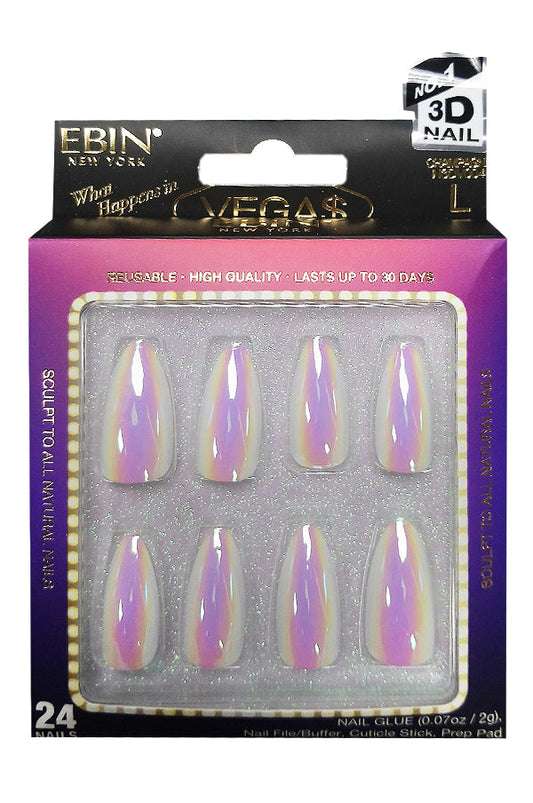 EBIN Press-On Nails What Happens in Vegas - Champagne #N3DV004