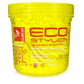 Eco Style Colored Hair Styling Gel 8oz - Beautiful Black Hair