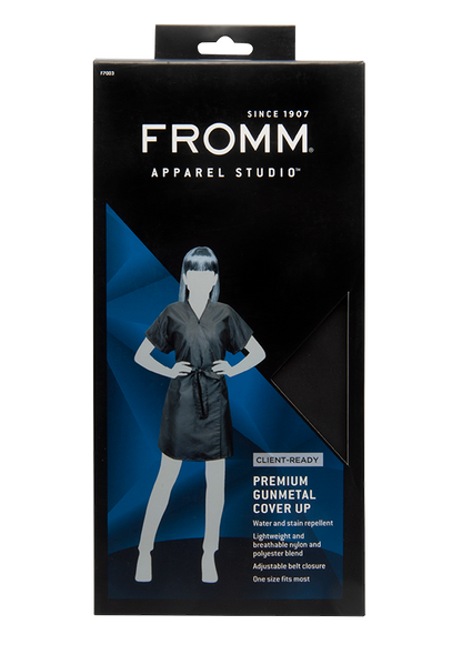 FROMM Premium Client Cover Up Robe - Gunmetal