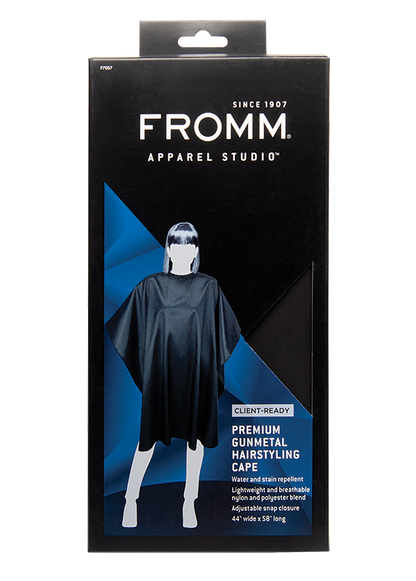 FROMM Premium Client Hairstyling Cape - Gunmetal