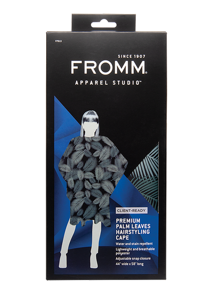 FROMM Premium Client Hairstyling Cape - Palm Leaves