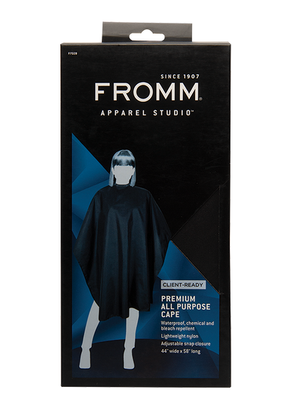 FROMM Premium Client All Purpose Salon Cape - Black