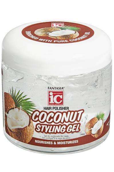 Fantasia Hair Polisher Coconut Styling Gel - Beautiful Black Hair
