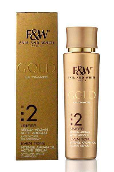Fair & White Gold Intense Argan Oil Active Serum - Beautiful Black Hair