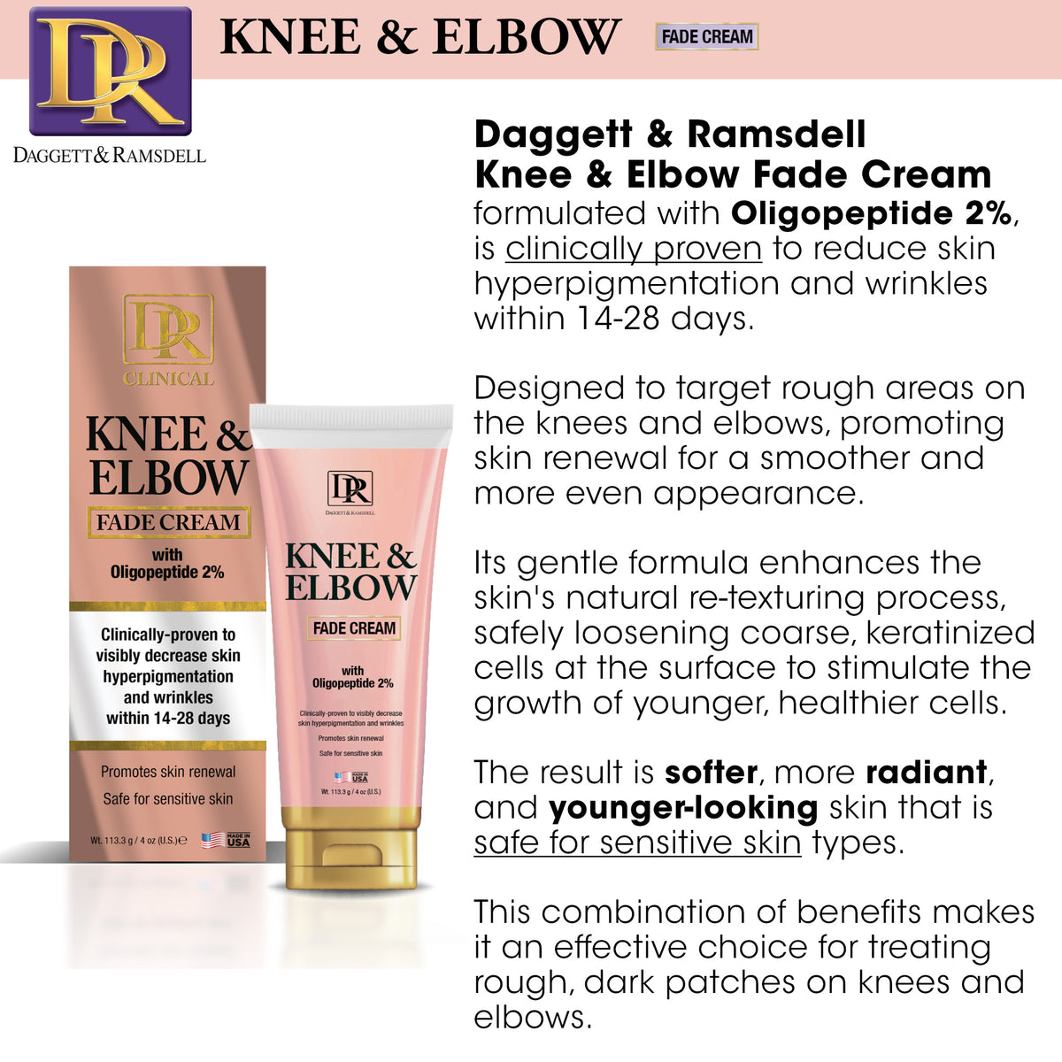D&R Knee & Elbow Fade Cream