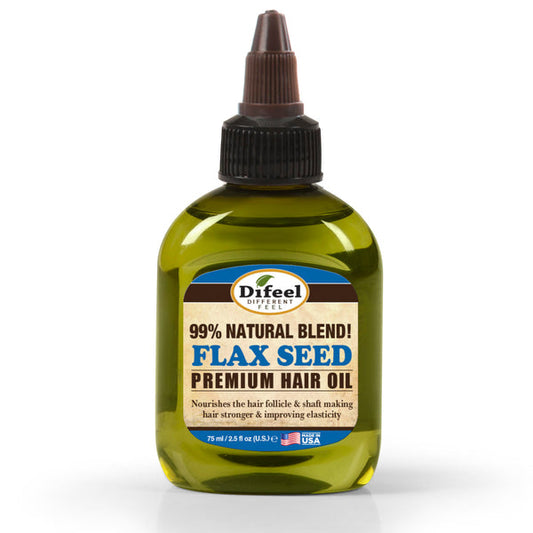 Difeel Premium Natural Hair Oil - Flax Seed
