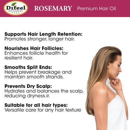 Difeel Premium Hair Oil - Rosemary