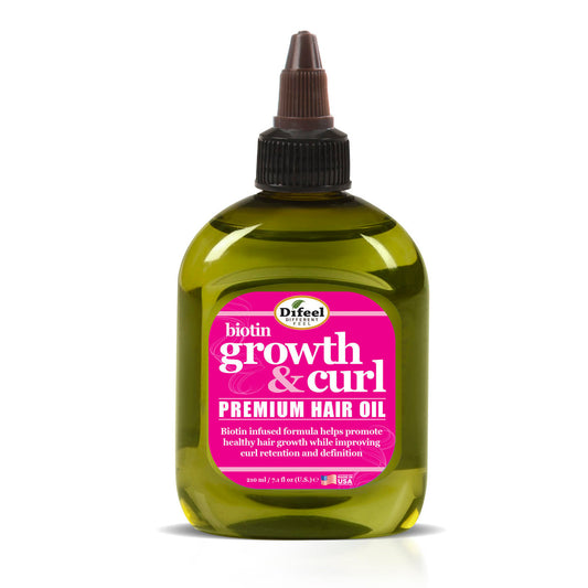 Difeel Biotin Growth & Curl Premium Hair Oil 7.1oz