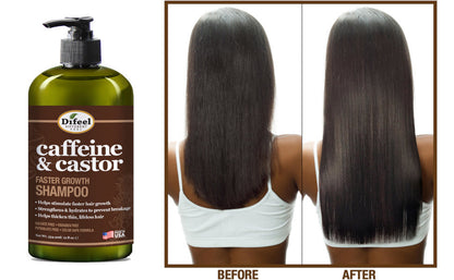 Difeel Caffeine & Castor Faster Growth Shampoo