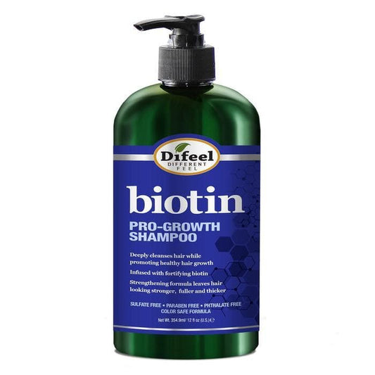 Difeel Biotin Pro-Growth Shampoo 12oz - Beautiful Black Hair