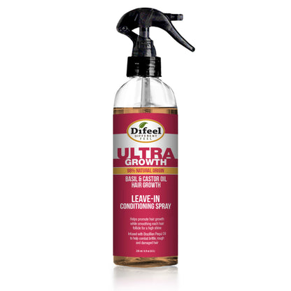 Difeel Ultra Growth Basil & Castor Oil Hair Growth Leave In Conditioning Spray