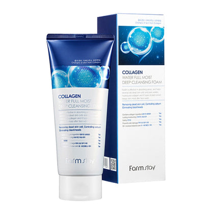 FarmStay Collagen Water Full Moist Deep Cleansing Foam
