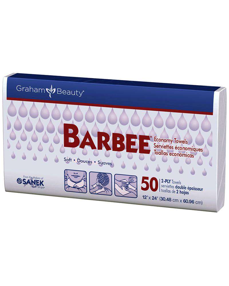 Graham Beauty Barbee 2-Ply Economic Towel (12inch x 24inch) - Beautiful Black Hair