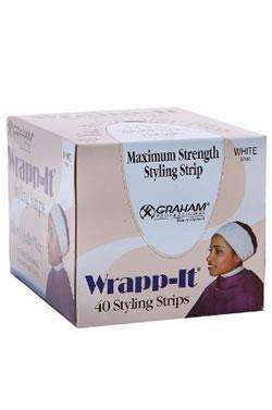 Wrapp-it 40 Styling Strips White #37100 - Beautiful Black Hair