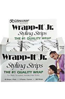 Wrapp-It Jr. Styling Strips Carton Black #37350 - Beautiful Black Hair