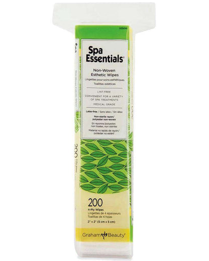 Graham Beauty Spa Essentials Non-Woven Esthetic 4-Ply Wipes (2inch x 2inch) - Beautiful Black Hair