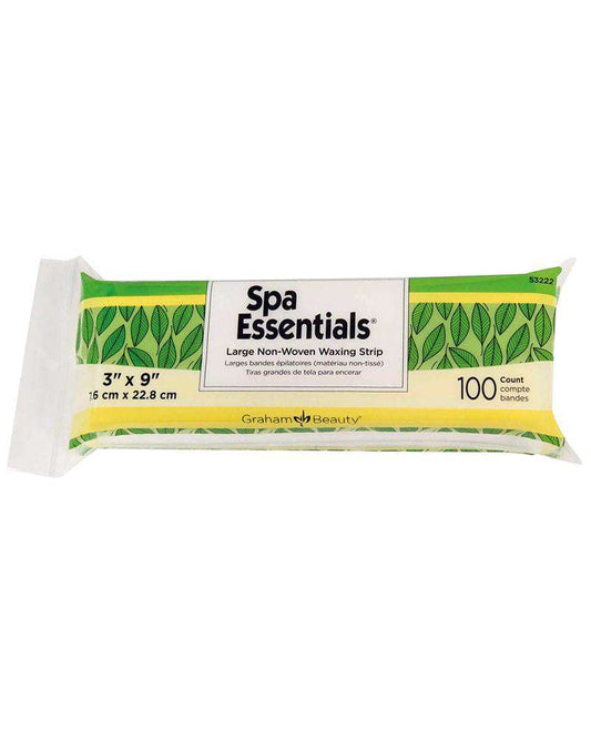 Graham Beauty Spa Essentials Large Non-Woven Waxing Strip Pellon (3inch x 9inch) - Beautiful Black Hair