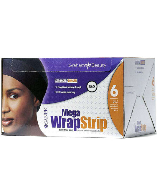 Graham Beauty Sanek Mega WrapStrip Styling Strips [Black] #55142 - Beautiful Black Hair