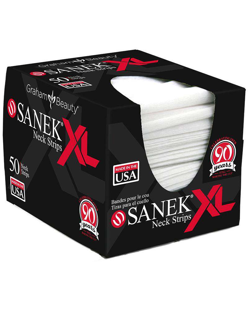 Graham Beauty Sanek Neck Strips XL (3.5inch x 25.5inch) - Beautiful Black Hair