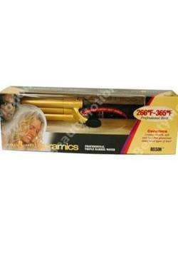 Gold N Hot Ceramic Triple Barrel Waver - Beautiful Black Hair