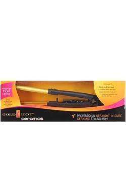 Gold N Hot Ceramic 1" Straighten N Curl Iron - Beautiful Black Hair