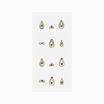 Nicka K Gemstone Nail Stickers - NSGM12