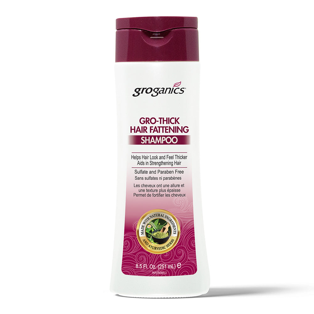 GroGanics Growthick Hair Fattening Shampoo 8.5oz - Beautiful Black Hair