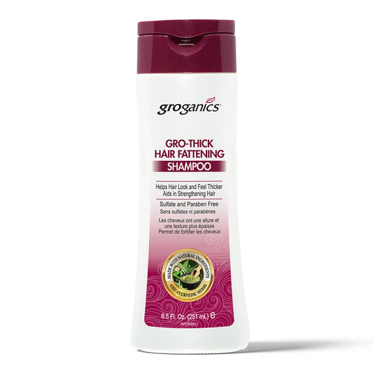 GroGanics Growthick Hair Fattening Shampoo 8.5oz - Beautiful Black Hair