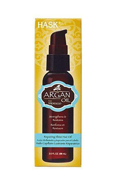 Hask Argan Oil Reparing Shine Hair Oil - Beautiful Black Hair