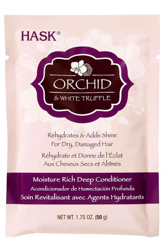 Hask Orchid & White Truffle Moisture Rich Deep Conditioner Pack - Beautiful Black Hair