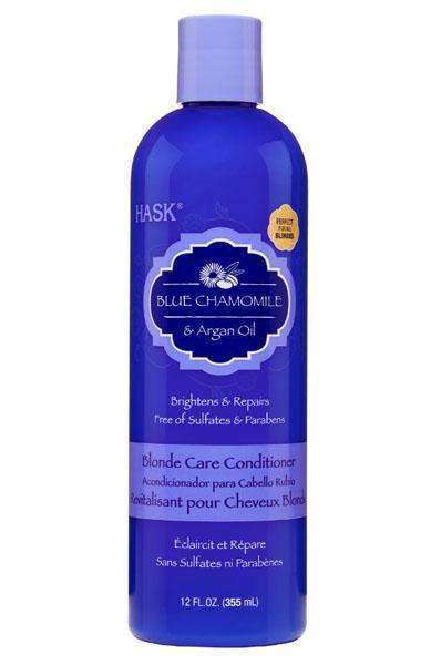 Hask Blue Chamomile & Argan Blonde Care Conditioner - Beautiful Black Hair