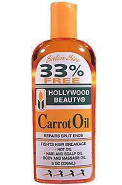 Hollywood Beauty Carrot Oil 8oz - Beautiful Black Hair